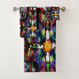 Ecuadorian-Fleck-Glas Badhandtuch Set