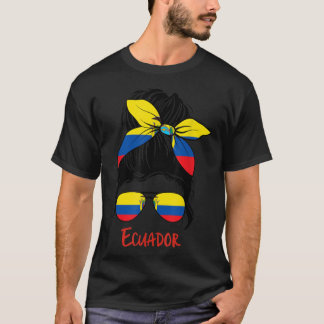 Ecuadorian Girl Ecuador girl Chica Ecuatoriana fla T-Shirt