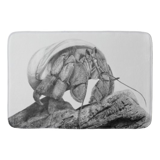 Ecuadorian Hermit Crab C. Compressus Rug Badematte (Vorderseite)