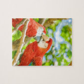 Ecuadorian-Papageien am Zoo, Guayaquil, Ecuador Puzzle (Horizontal)