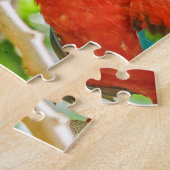 Ecuadorian-Papageien am Zoo, Guayaquil, Ecuador Puzzle (Seite)