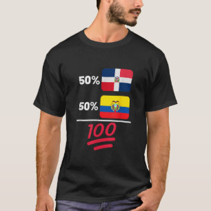 Ecuadorian Plus Dominikanische Mix Flag Heritage T-Shirt