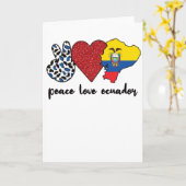 Ecuadorian Roots Ecuador Flagge Ecuadorianisches E Karte (Gelbe Blume)