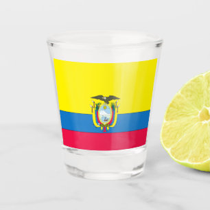 Ecuadorianflagge Schnapsglas