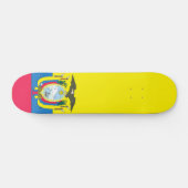 Ecuadorianflagge Skateboard (Horizontal)