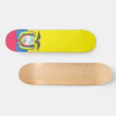 Ecuadorianflagge Skateboard (Horizontal)