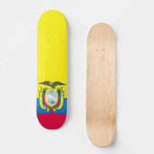 Ecuadorianflagge Skateboard (Vorderseite)