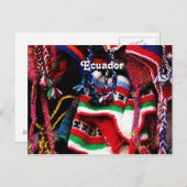 ecuadorianisch postkarte (Vorne/Hinten)