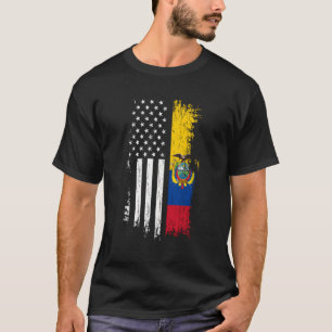 Ecuadorianische amerikanische Flagge Pride Ecuador T-Shirt