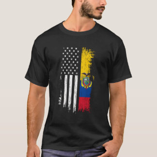 Ecuadorianische amerikanische Flagge Pride Ecuador T-Shirt
