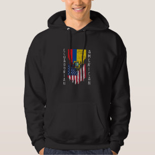 Ecuadorianische amerikanische Flaggen rissen Torn Hoodie