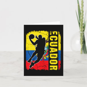 Ecuadorianische Basketball-Spieler Ecuador Flaggen Karte