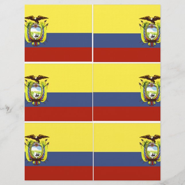 ecuadorianische Flagge (Vorderseite)
