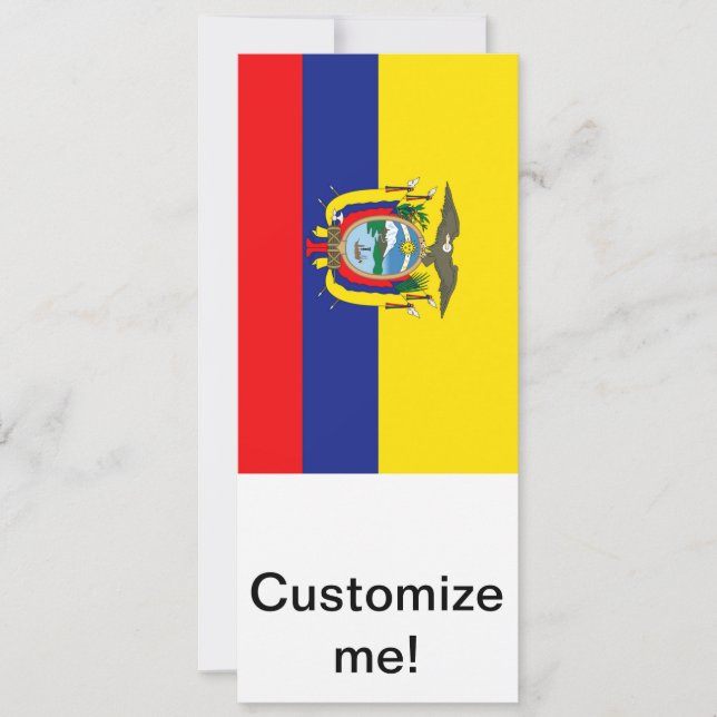Ecuadorianische Flagge (Vorderseite)