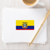 Ecuadorianische Flagge Adressaufkleber (Insitu)