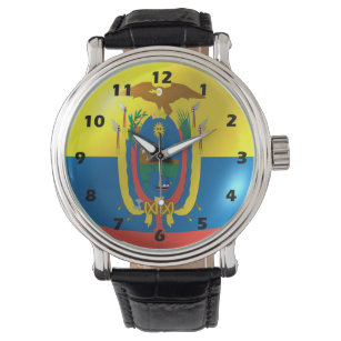 Ecuadorianische Flagge Armbanduhr