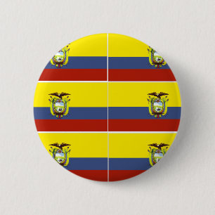 ecuadorianische Flagge Button