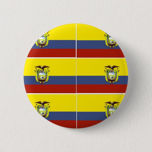 ecuadorianische Flagge Button (Vorderseite)