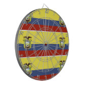 ecuadorianische Flagge Dartscheibe (Vorderseite Links)