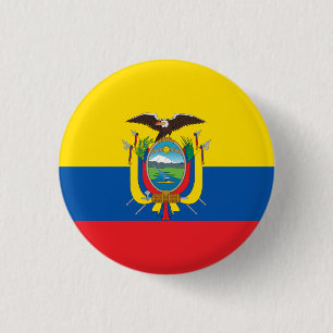 Ecuadorianische Flagge, Flagge Ecuadors Button