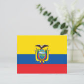 Ecuadorianische Flagge, Flagge Ecuadors Postkarte (Stehend Vorderseite)