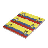 ecuadorianische Flagge Fliese (Seite)