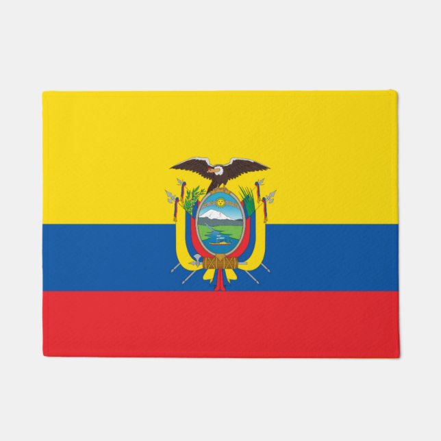 Ecuadorianische Flagge Fußmatte (Vorderseite)
