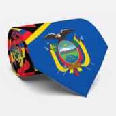 Ecuadorianische Flagge Herz EG Muster Ecuador Nati Krawatte (Gerollt)
