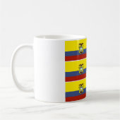 ecuadorianische Flagge Kaffeetasse (Links)