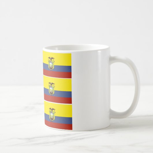 ecuadorianische Flagge Kaffeetasse (Rechts)