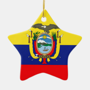 Ecuadorianische Flagge Keramikornament