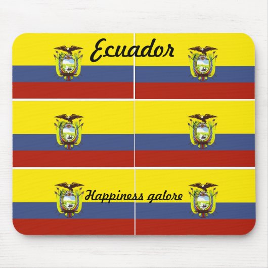 ecuadorianische Flagge Mousepad (Vorne)