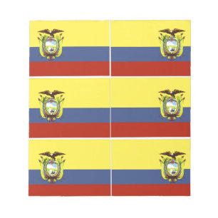 ecuadorianische Flagge Notizblock