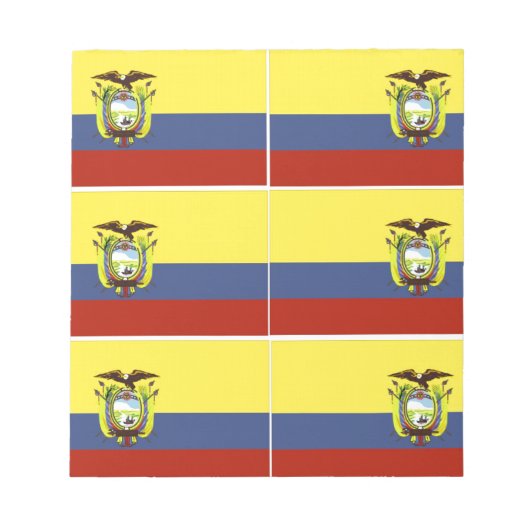ecuadorianische Flagge Notizblock (Vorderseite)
