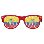 Ecuadorianische Flagge Partybrille (Vorderseite)