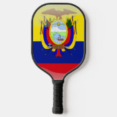 Ecuadorianische Flagge Pickleball Schläger (Rückseite)
