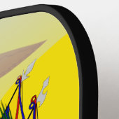 Ecuadorianische Flagge Pickleball Schläger (Linke Seite)