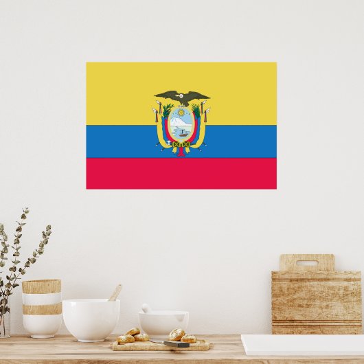 Ecuadorianische Flagge Poster (Küche)