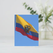 ecuadorianische Flagge Postkarte (Stehend Vorderseite)