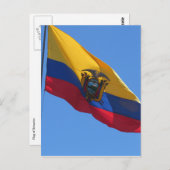 ecuadorianische Flagge Postkarte (Vorne/Hinten)