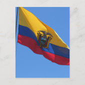 ecuadorianische Flagge Postkarte (Vorderseite)