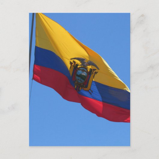 ecuadorianische Flagge Postkarte (Vorderseite)