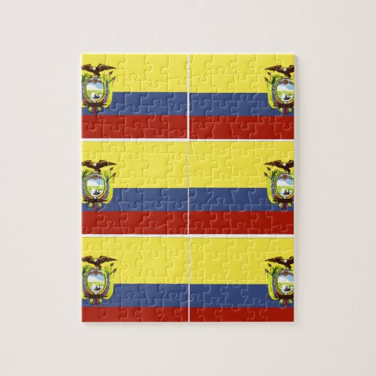 ecuadorianische Flagge Puzzle (Vertikal)