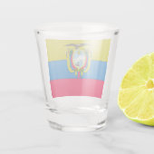Ecuadorianische Flagge Schnapsglas (Rückseite)