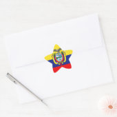 Ecuadorianische Flagge Stern-Aufkleber (Umschlag)