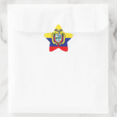 Ecuadorianische Flagge Stern-Aufkleber (Tasche)