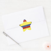 ecuadorianische Flagge Stern-Aufkleber (Umschlag)