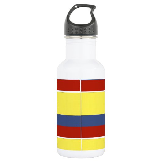 ecuadorianische Flagge Trinkflasche (Vorderseite)