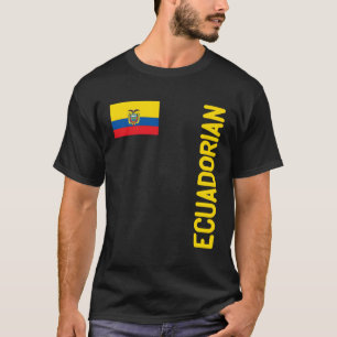 Ecuadorianische Flagge und Ecuador-Wurzeln T-Shirt