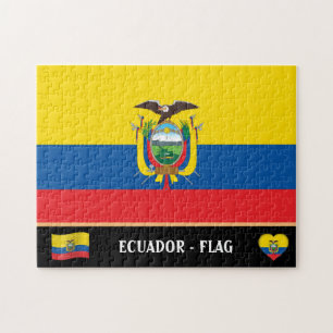 Ecuadorianische Flagge und ecuadorianisches Land / Puzzle